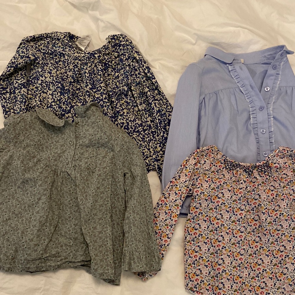 Lot of 4 boutique brand blouses size 4